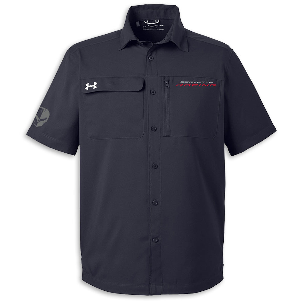 under armour short sleeve dress shirt Men's Fish Pro Hybrid Woven Short Sleeve
