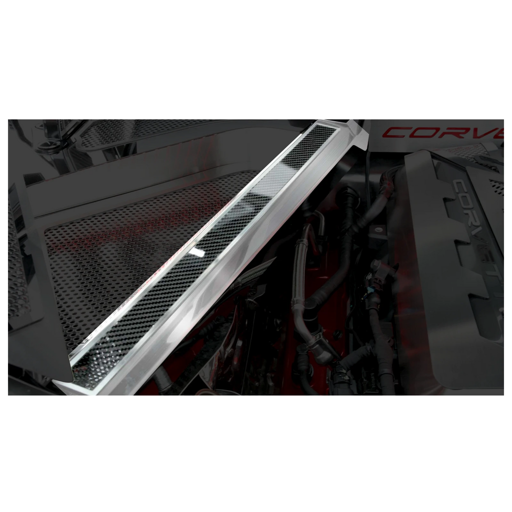 C8 Corvette - Rear Crossmember Covers with Carbon Fiber Top Plate