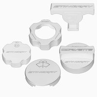 C7 Under Hood Cap Cover Kit - Stingray Signature - Arctic White