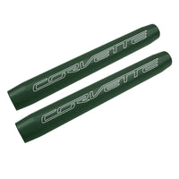 C7 Hood Shock Covers - Corvette Signature - Rain Forest Green