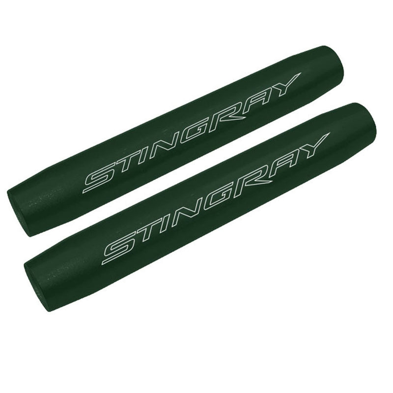 C7 Trunk Shock Covers - Stingray Signature - Rain Forest Green