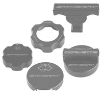 C7 Under Hood Cap Cover Kit - Stingray Signature - Silver Ice