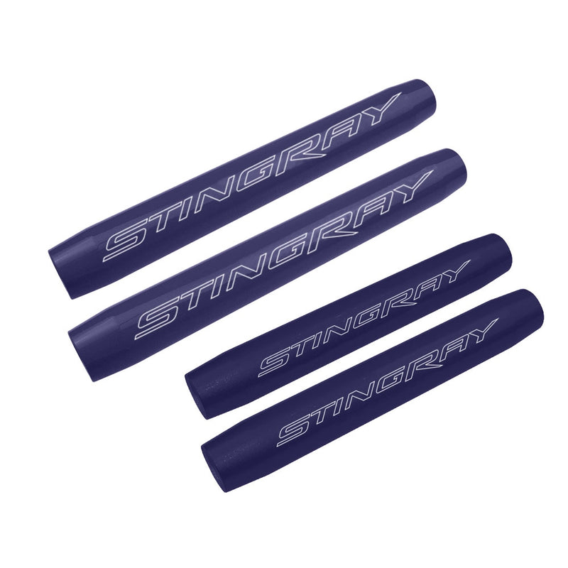 C7 Hood & Trunk Shock Cover Kit - Stingray Signature - Blue Ray Metallic