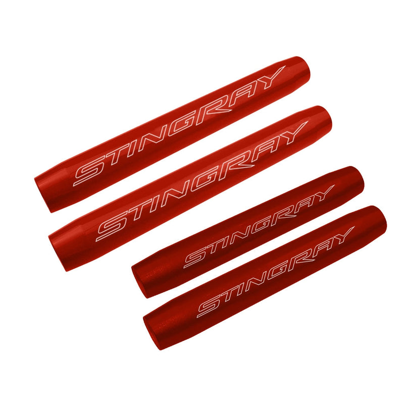 C7 Hood & Trunk Shock Cover Kit - Stingray Signature - Orange U Tempted