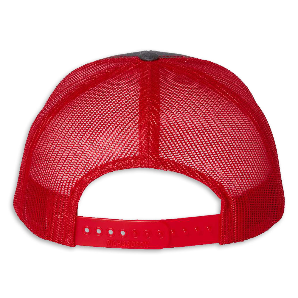 Corvette Racing Mesh Back Cap | Charcoal/Red - Back