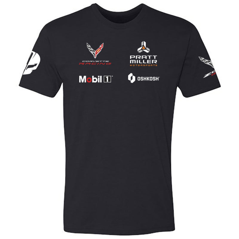 Pratt Miller Motorsports Tee | Black - Front