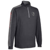 Puma Quarter-Zip | Black Heather/Gray - 3/4 View