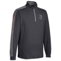 Puma Quarter-Zip | Black Heather/Gray - 3/4 View