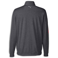 Puma Quarter-Zip | Black Heather/Gray - Back