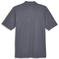 Colorblock Performance Polo | Black/Carbon - Back