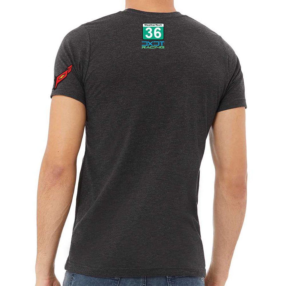 DXDT Racing Tee | Dark Gray Heather β CorvetteCollection.com