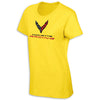 Ladies Corvette Racing Tee | Yellow - 3/4 View