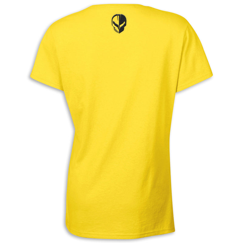 Ladies Corvette Racing Tee | Yellow - Back