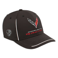 Corvette Racing Fitted Cap | Black/White - Right Side