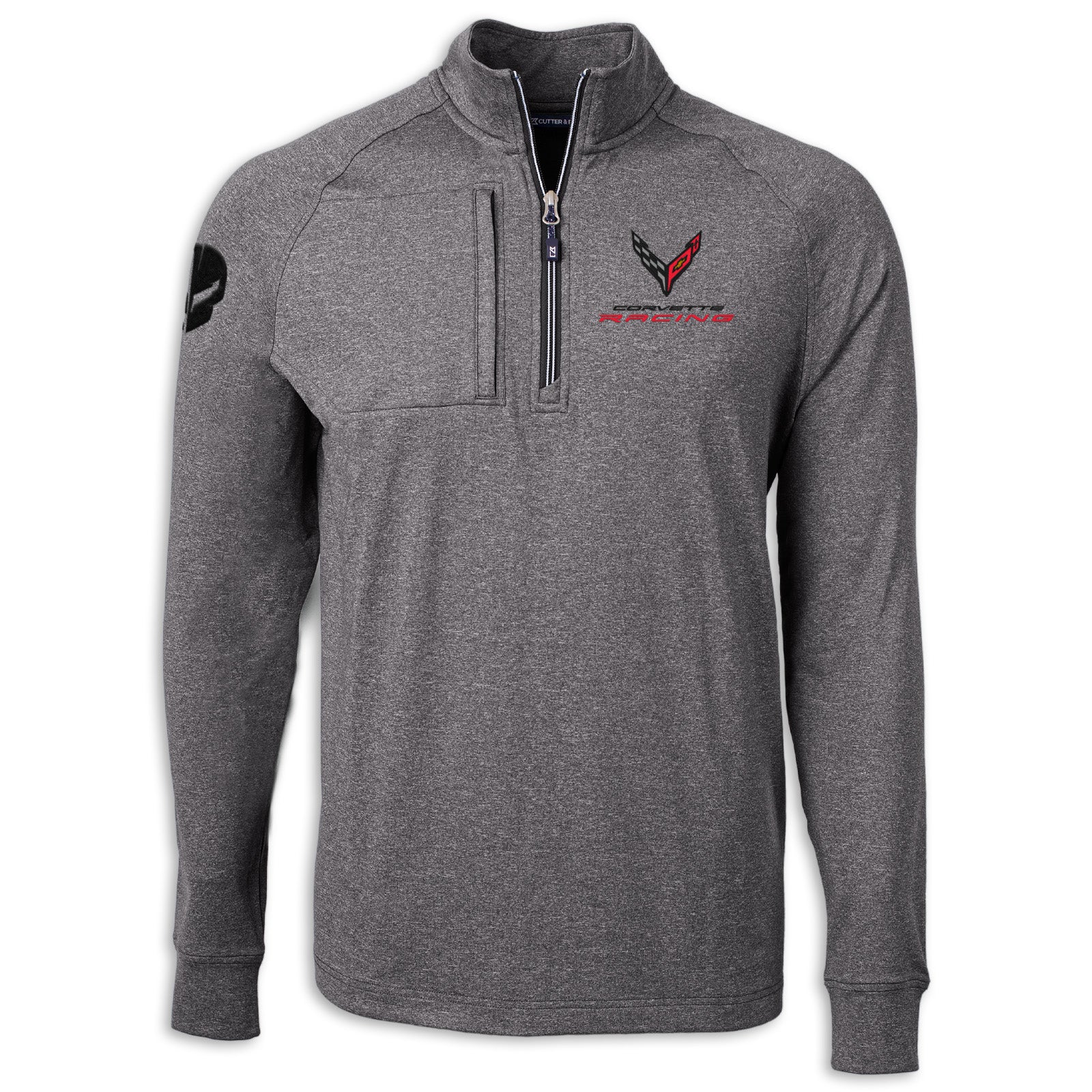 Corvette Racing Quarter-Zip - Black Heather