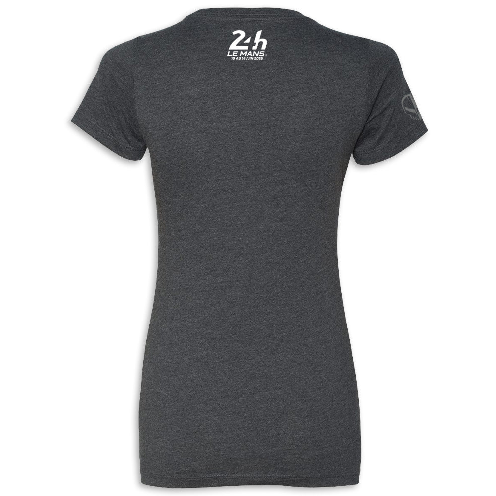 2026 Le Mans Ladies Event Tee | Charcoal  | Back View