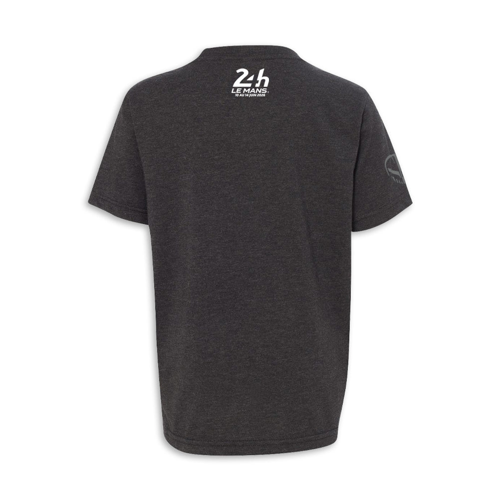 2026 Le Mans Event Youth Tee - Charcoal - Back