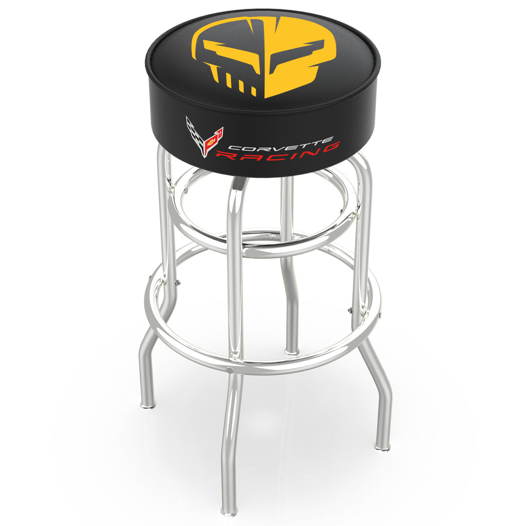 “Jake” Double Ring Chrome Stool – CorvetteCollection.com