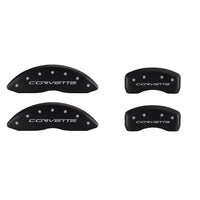 2010-2013 Corvette Logo Caliper Covers - Black Matte