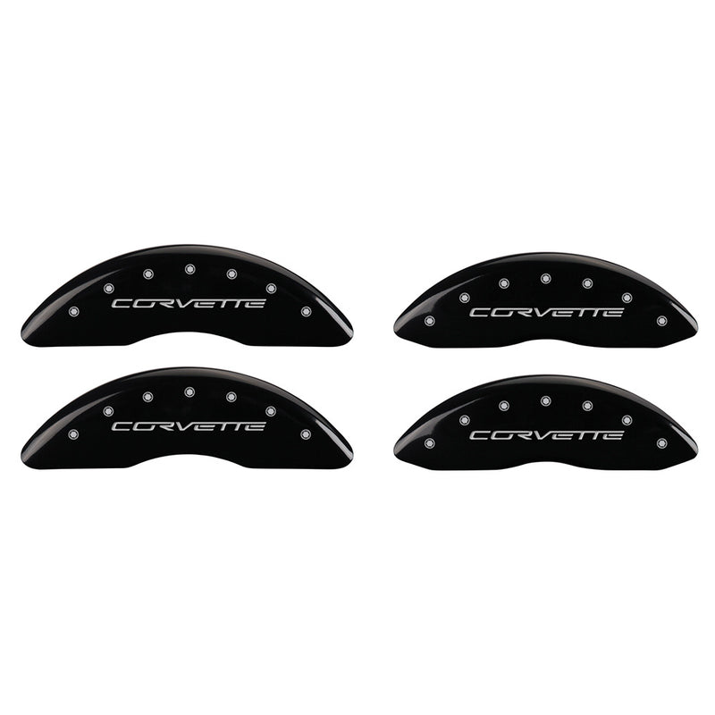 2010-2013 Corvette Logo - Grand Sport & Z06 Caliper Covers - Black