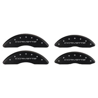 2010-2013 Corvette Logo - Grand Sport & Z06 Caliper Covers - Black Matte