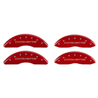 2010-2013 Corvette Logo - Grand Sport & Z06 Caliper Covers - Red