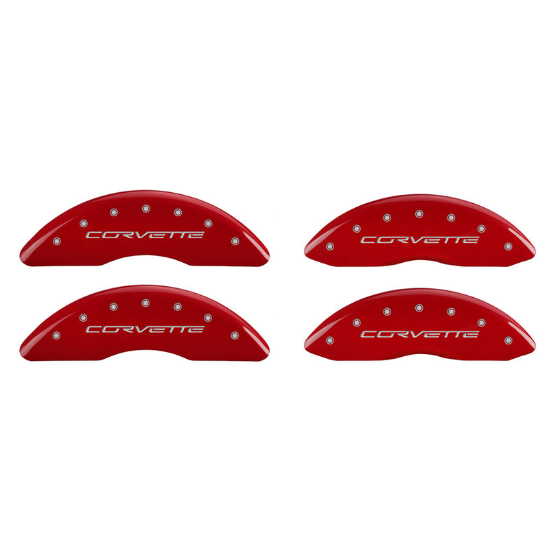 2010-2013 Corvette Logo - Grand Sport & Z06 Caliper Covers - Red