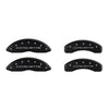 2014 Corvette - Corvette Logo Caliper Covers - Black Matte