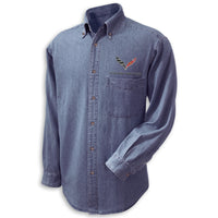 Corvette C7 Denim Shirt | Light Denim - Front