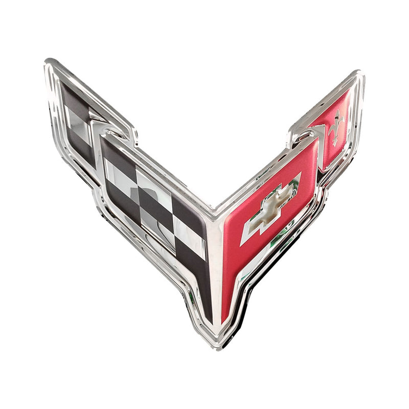 C8 Corvette | Crossed Flags Emblem