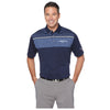 C8 Corvette Callaway® Multi-Striped Polo - Navy - Front