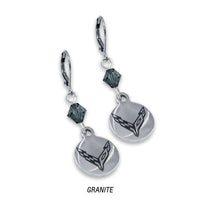 C8 Corvette | Crystal Earrings - Granite