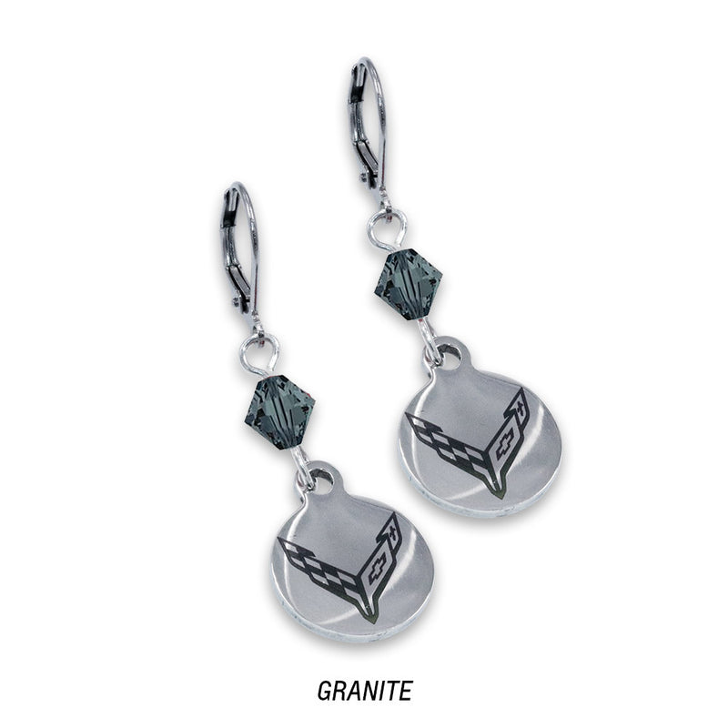C8 Corvette | Crystal Earrings - Granite