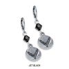 C8 Corvette | Crystal Earrings - Jet Black