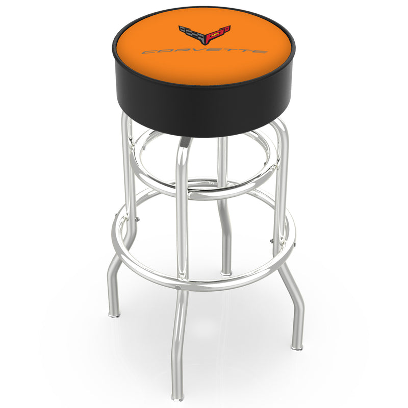 Color-Matched Double Ring | Chrome Stool