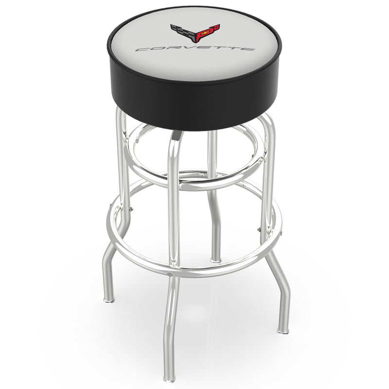 Color-Matched Double Ring | Chrome Stool