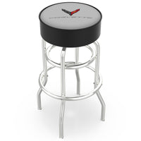 Color-Matched Double Ring | Chrome Stool