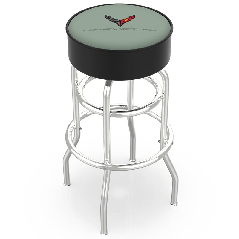 Color-Matched Double Ring | Chrome Stool