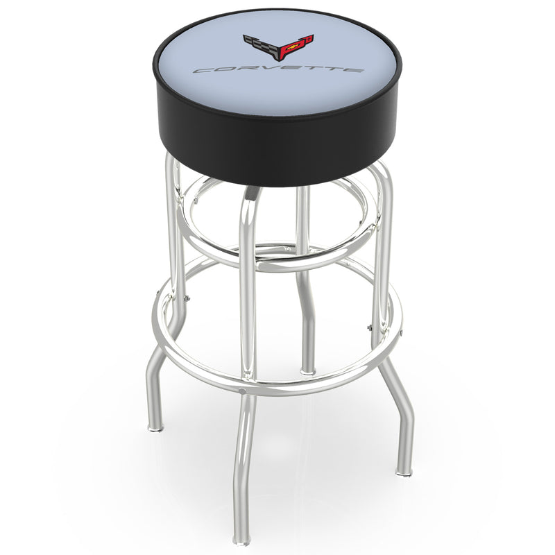 Color-Matched Double Ring | Chrome Stool
