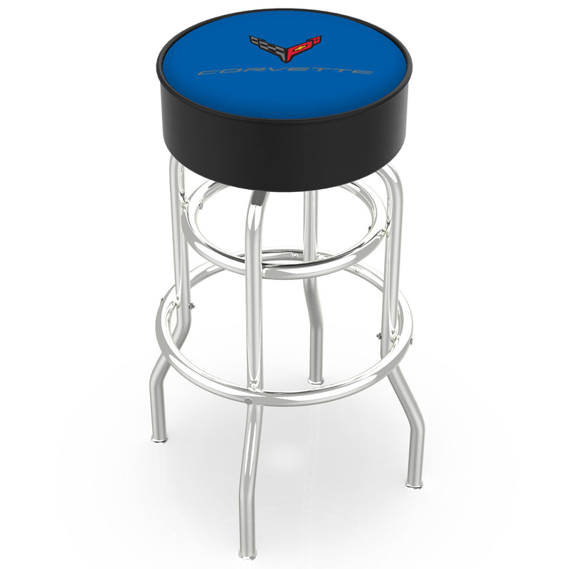Color-Matched Double Ring | Chrome Stool