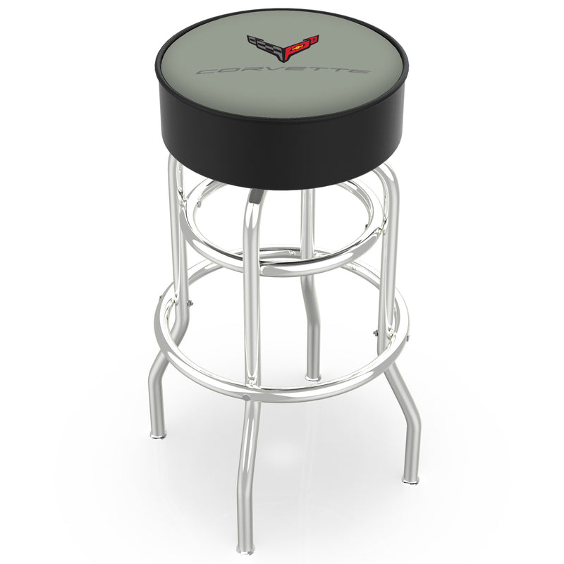 Color-Matched Double Ring | Chrome Stool