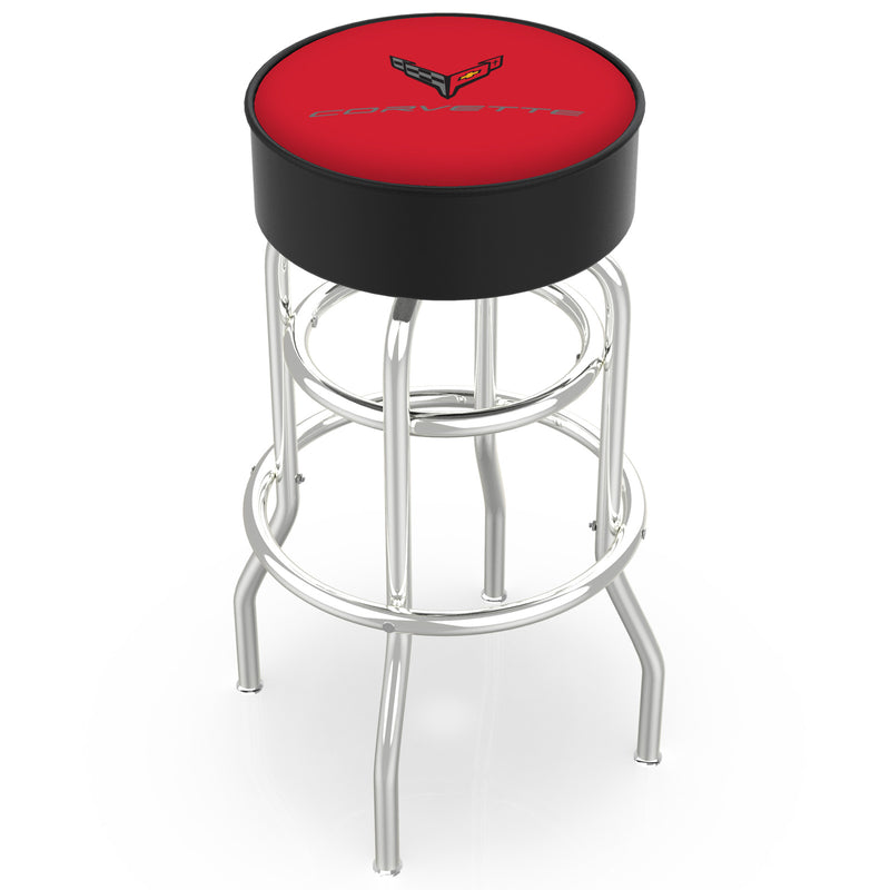 Color-Matched Double Ring | Chrome Stool