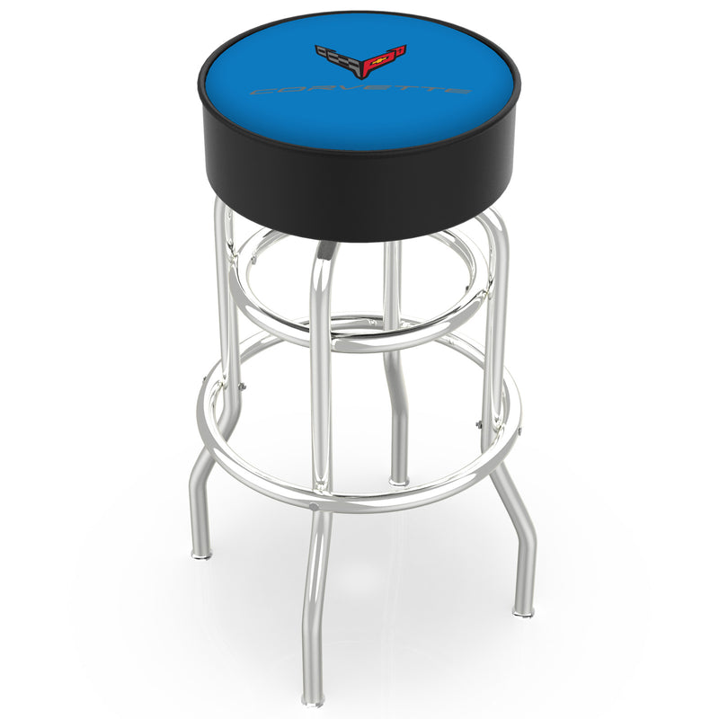 Color-Matched Double Ring | Chrome Stool