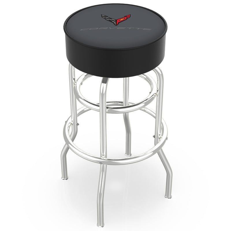 Color-Matched Double Ring | Chrome Stool