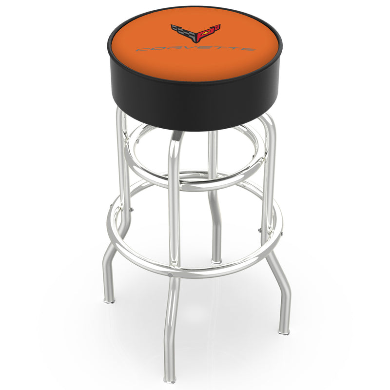 Color-Matched Double Ring | Chrome Stool