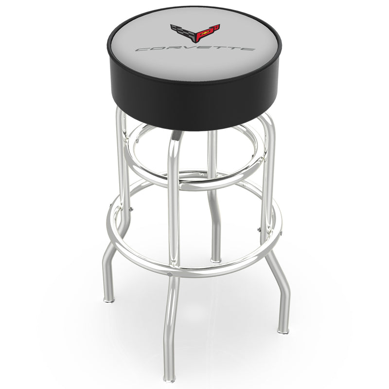 Color-Matched Double Ring | Chrome Stool