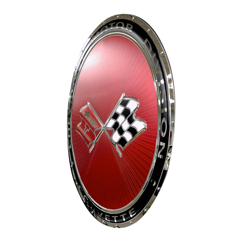 Corvette C3 Emblem Sign | 1968 - 1982 - 3/4 View