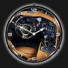C7 Corvette Dash | LED Clock - in the dark with LED lights on