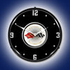 C1 Corvette | LED Clock - with LED Lights on
