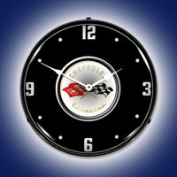 C1 Corvette | LED Clock - with LED Lights on